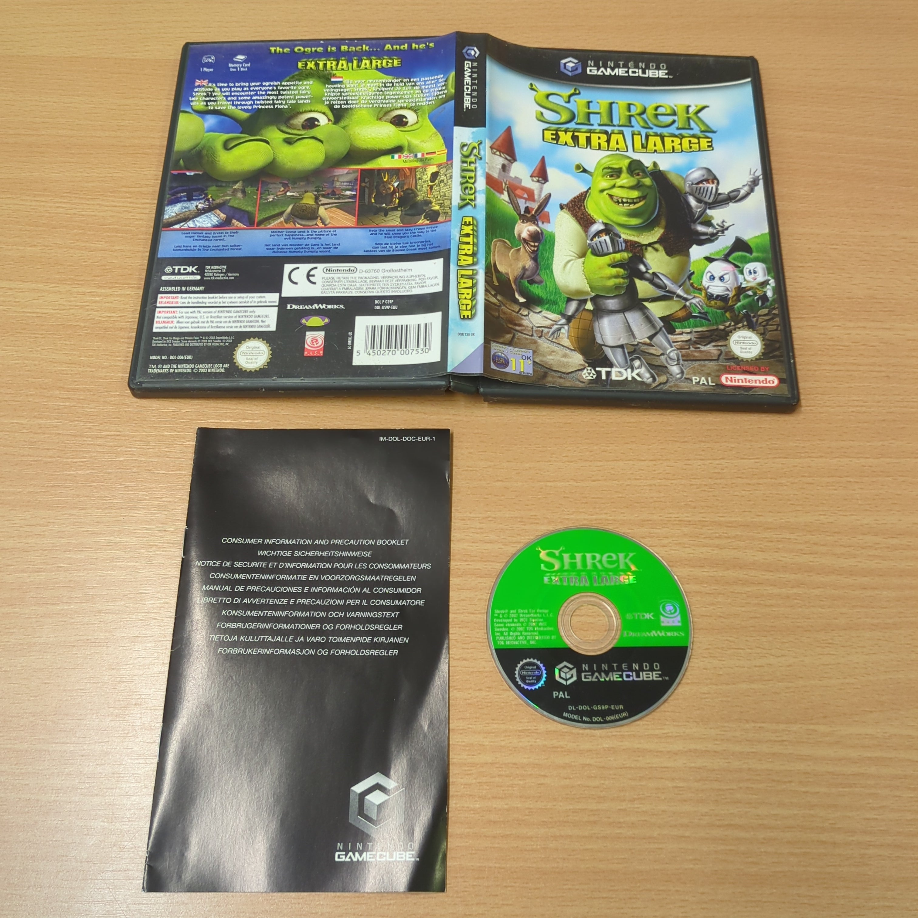 Shrek Extra Large Nintendo GameCube game