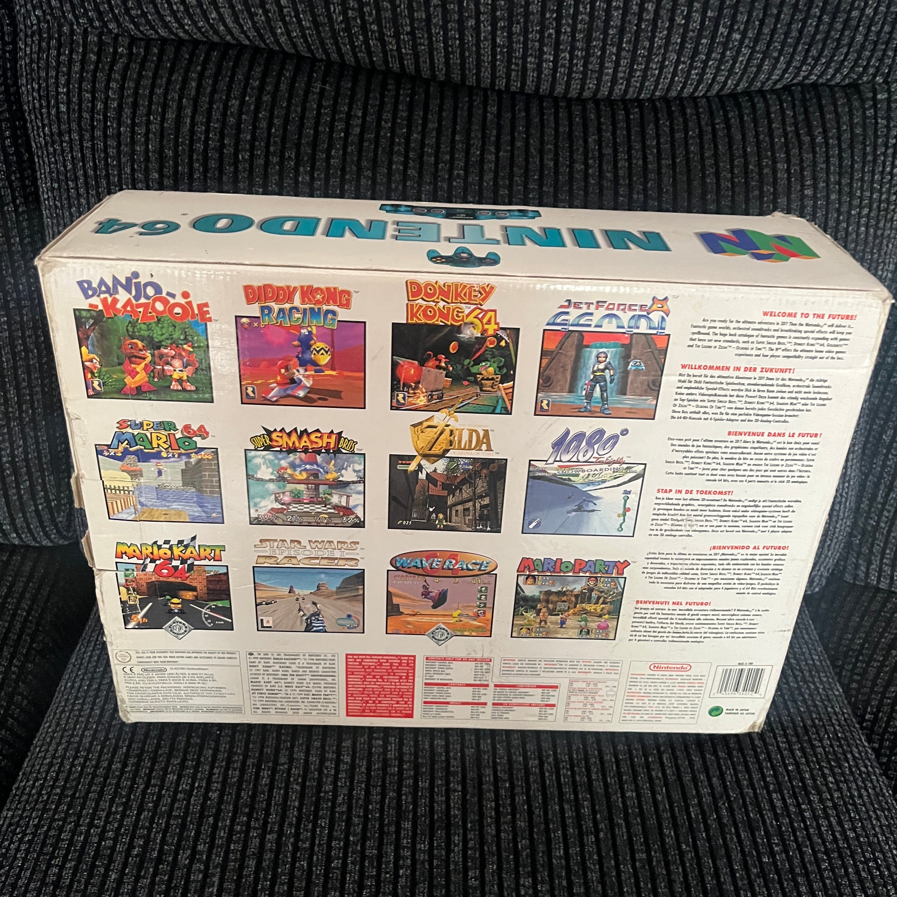 Boxed Nintendo 64 N64 jungle green funtastic console 229.99