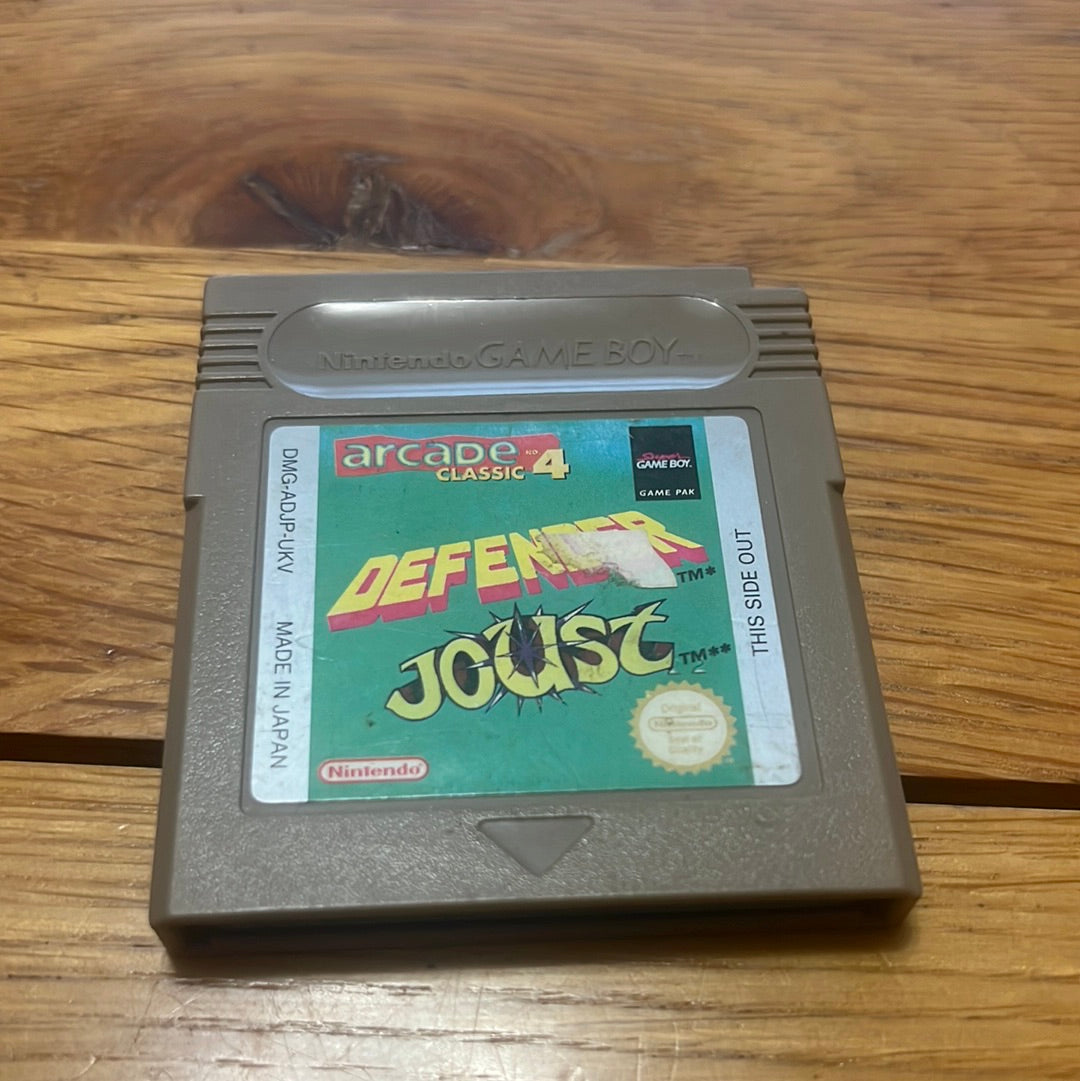 Arcade Classic 4: Defender and Joust Nintendo Game Boy Cart Only