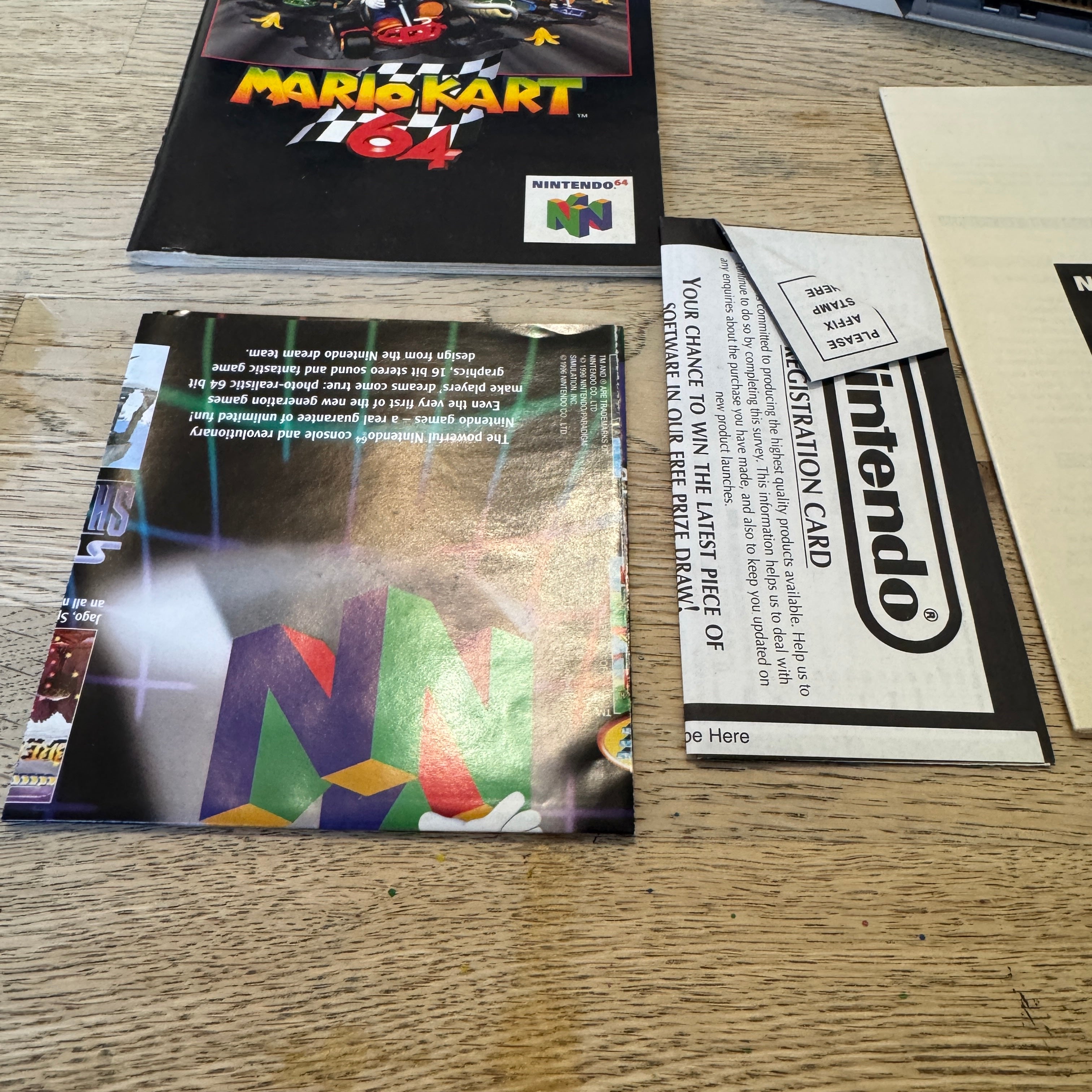 Mario kart 64 Nintendo 64 game complete