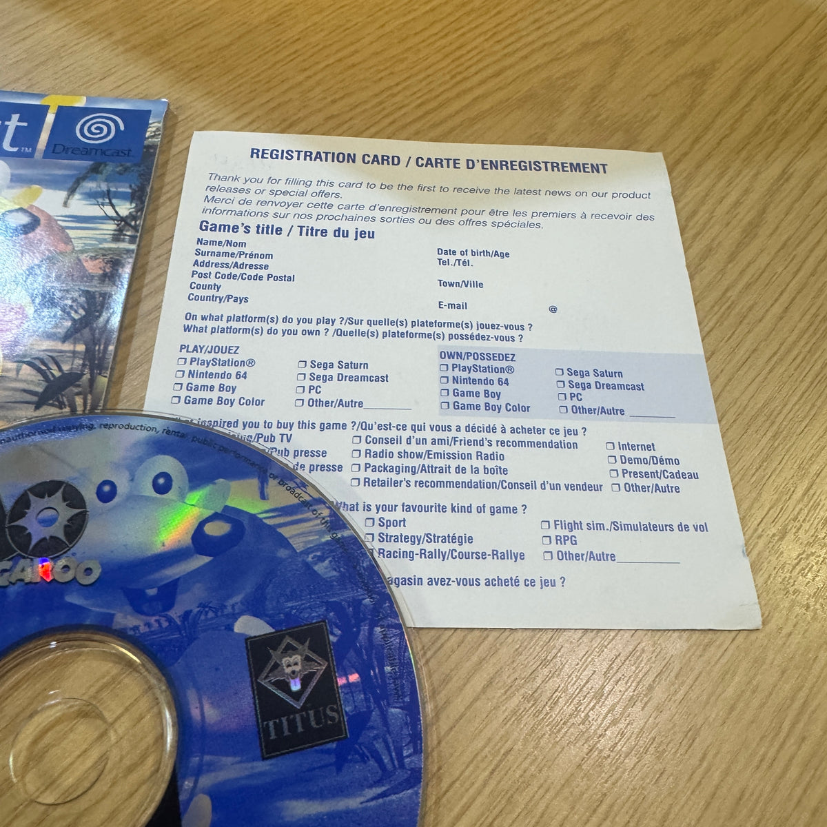 Kao the Kangaroo Sega Dreamcast game cib