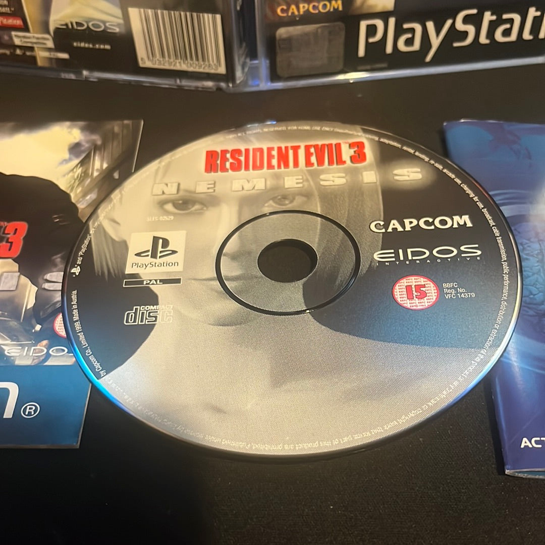 Resident evil 3 nemesis nr mint ps1 game