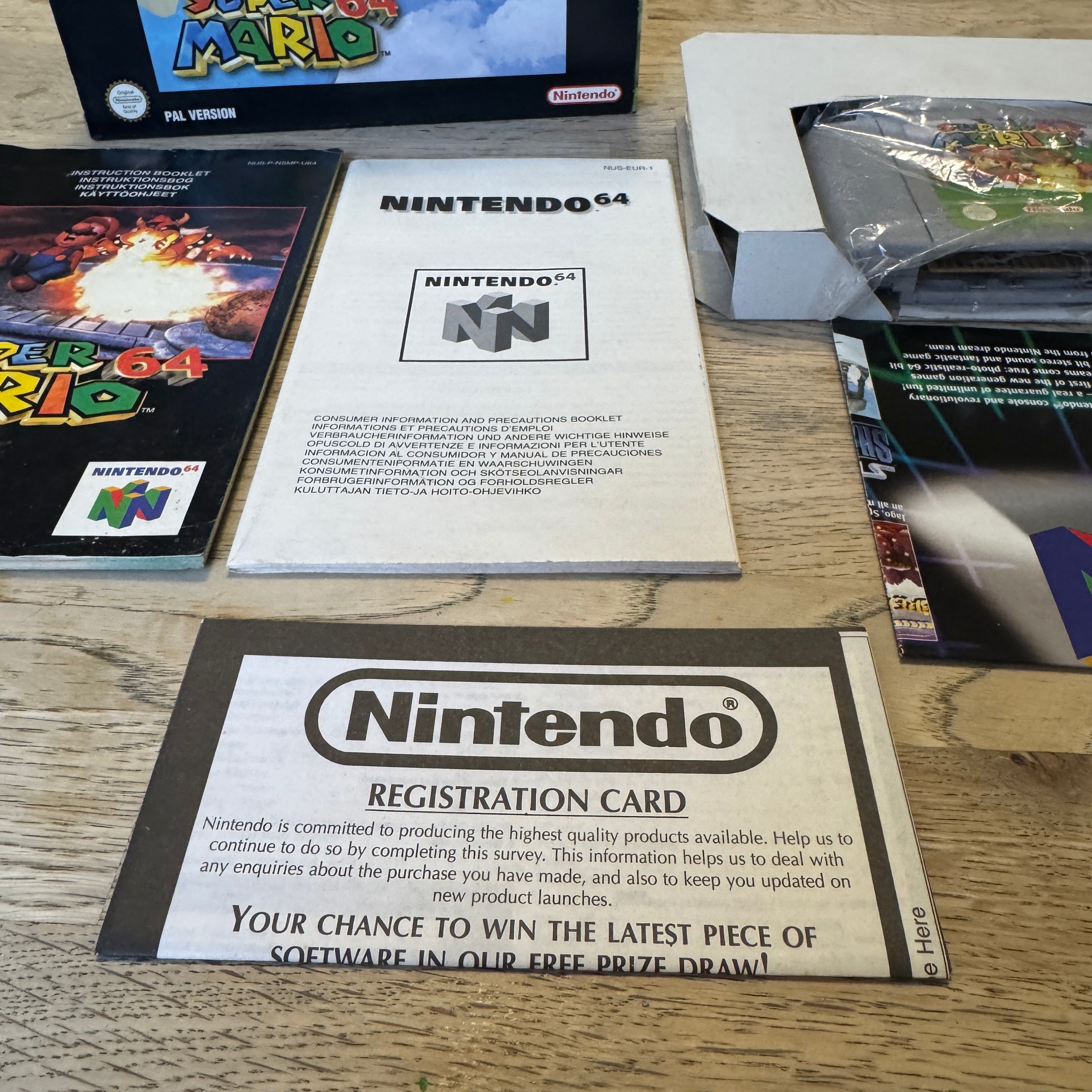 Super mario 64 n64 game boxed complete