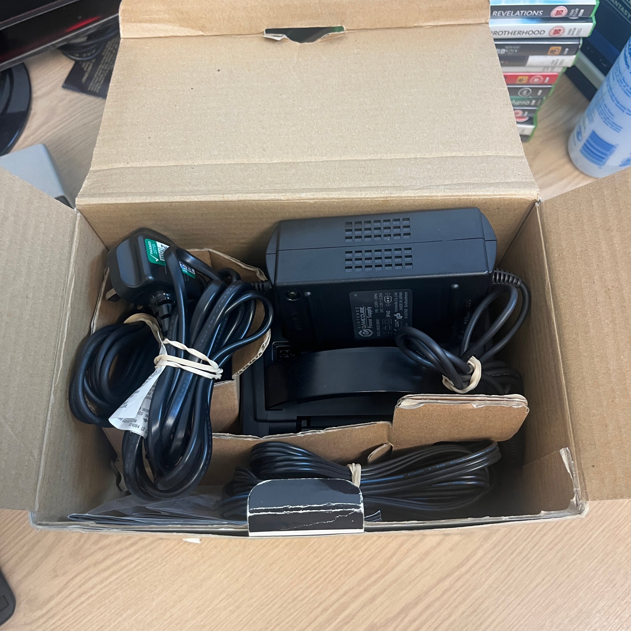Mario kart GameCube console black boxed