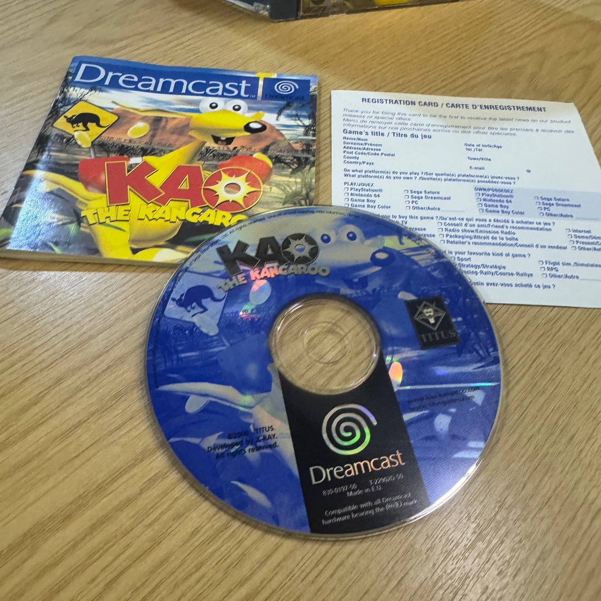 Kao the Kangaroo Sega Dreamcast game cib