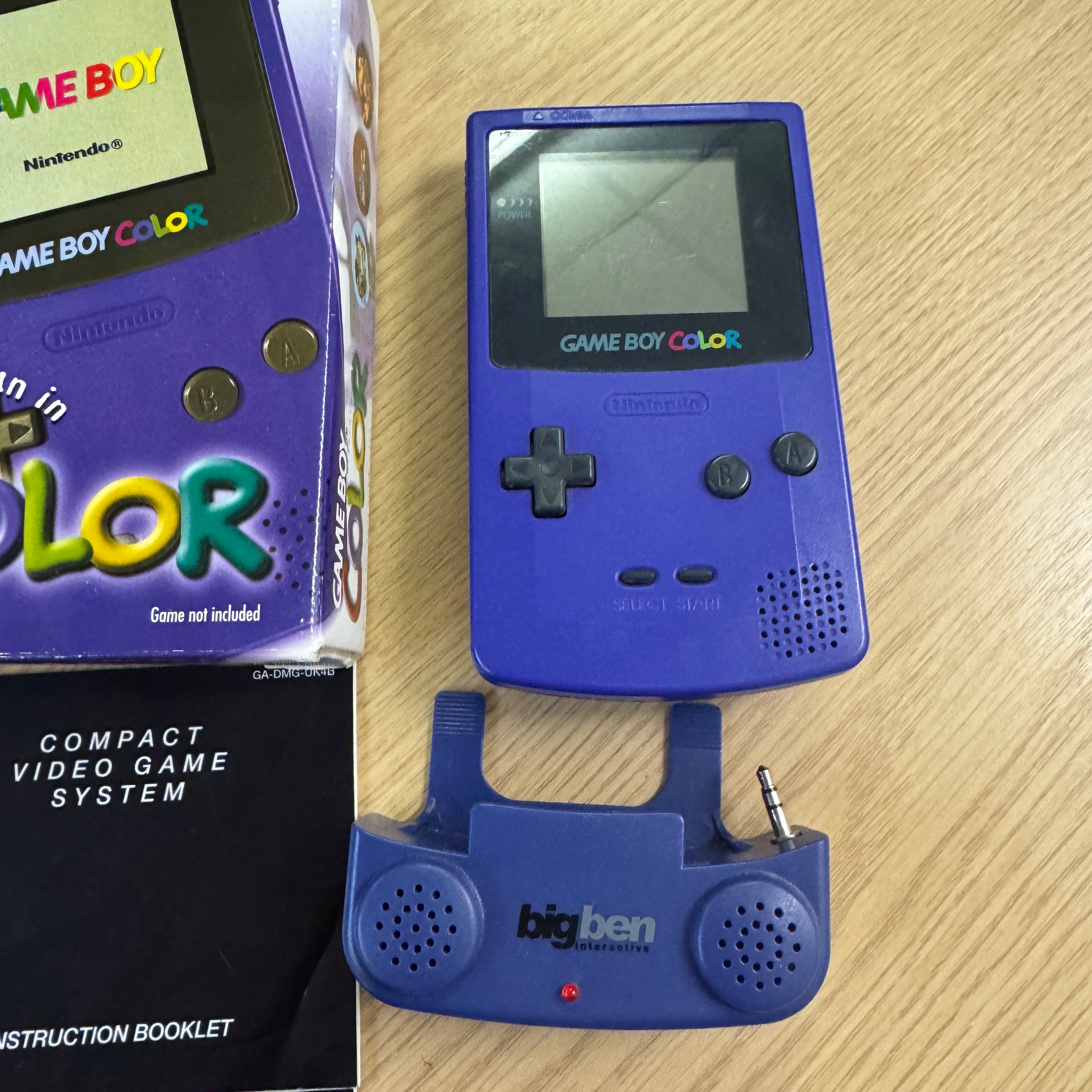 Purple Nintendo Game Boy Color boxed