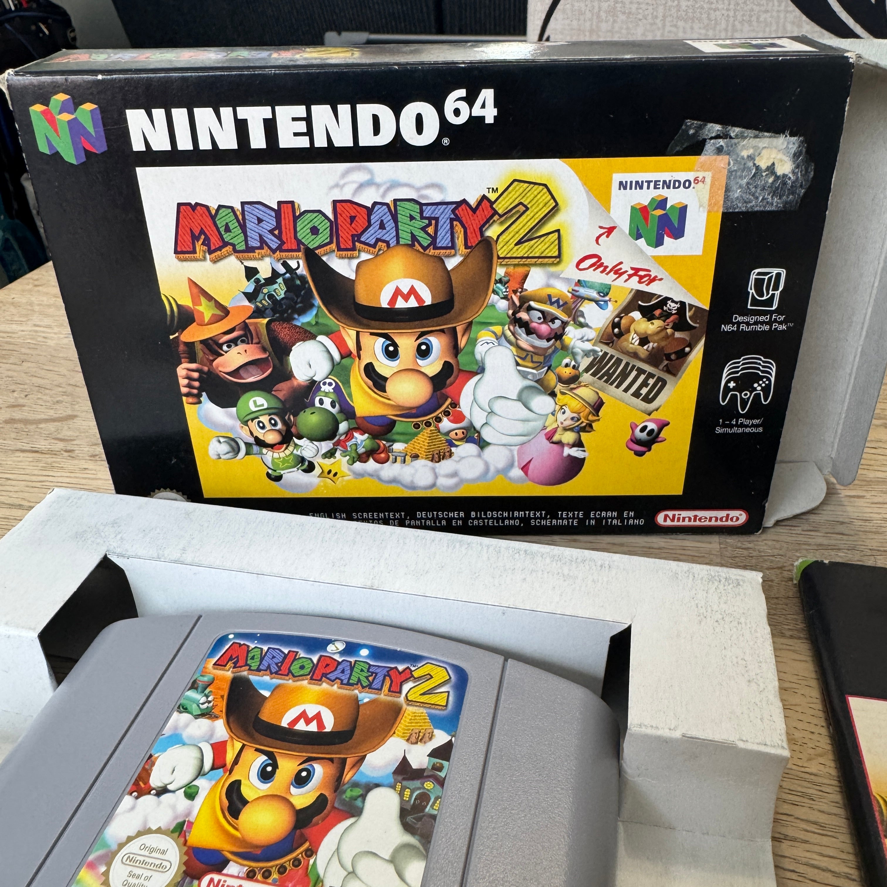 Mario party 2 n64 game boxed complete