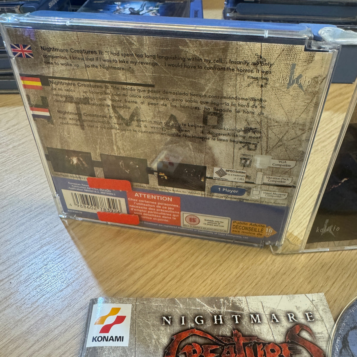 Nightmare Creatures 2 ii Sega Dreamcast game Cib