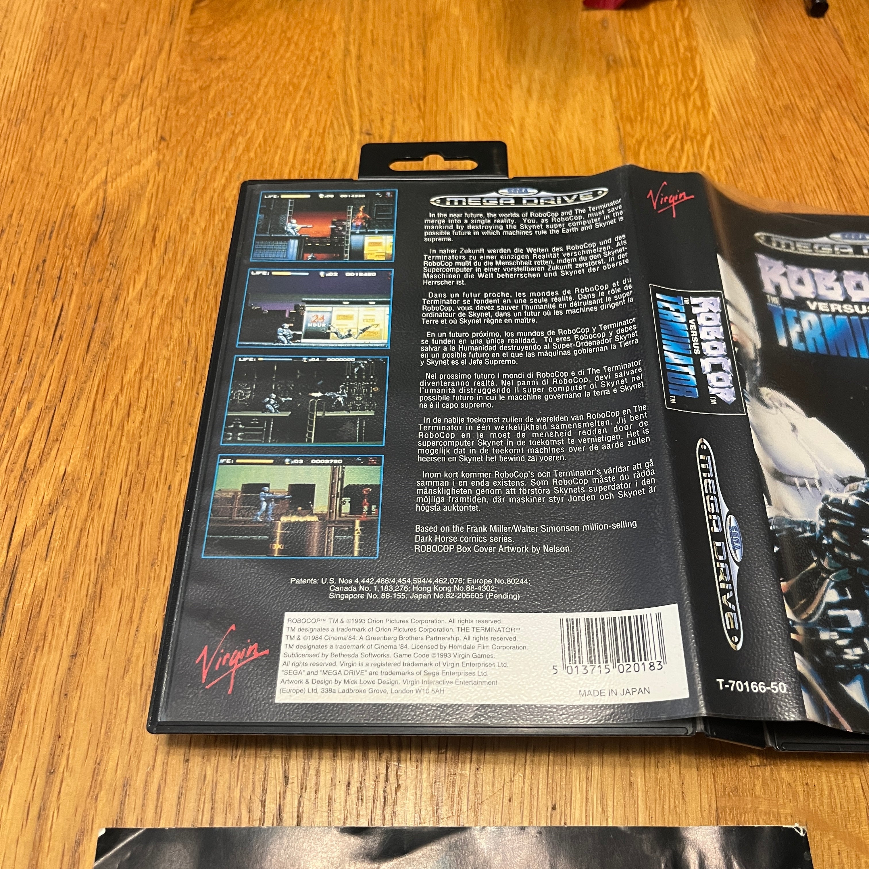 Robocop vs. Terminator Sega Mega Drive game vgc