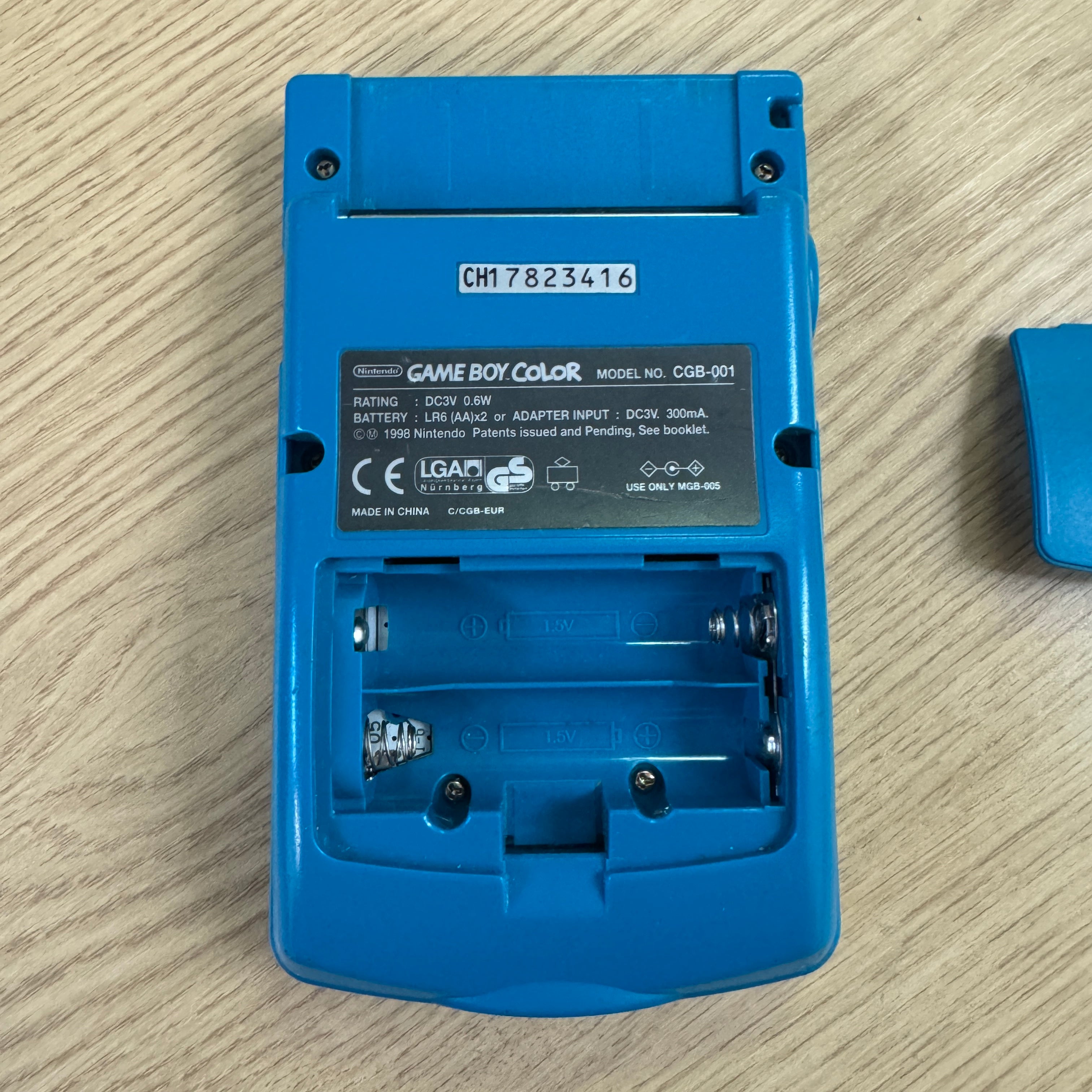Teal Nintendo Game Boy Color console