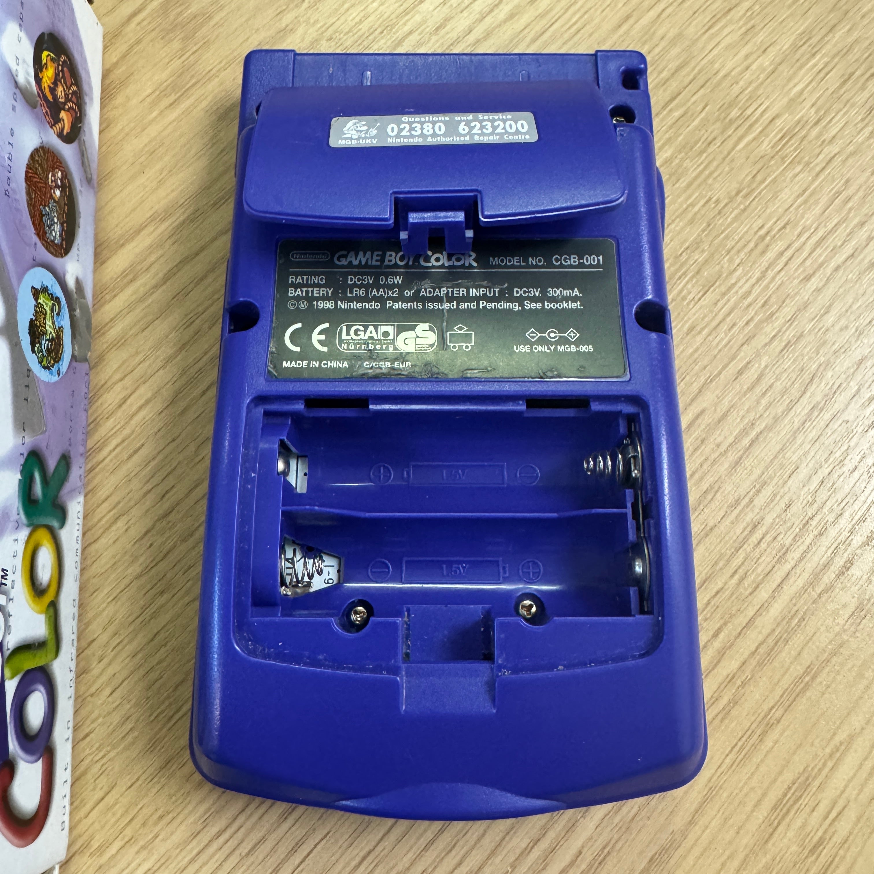 Purple Nintendo Game Boy Color boxed