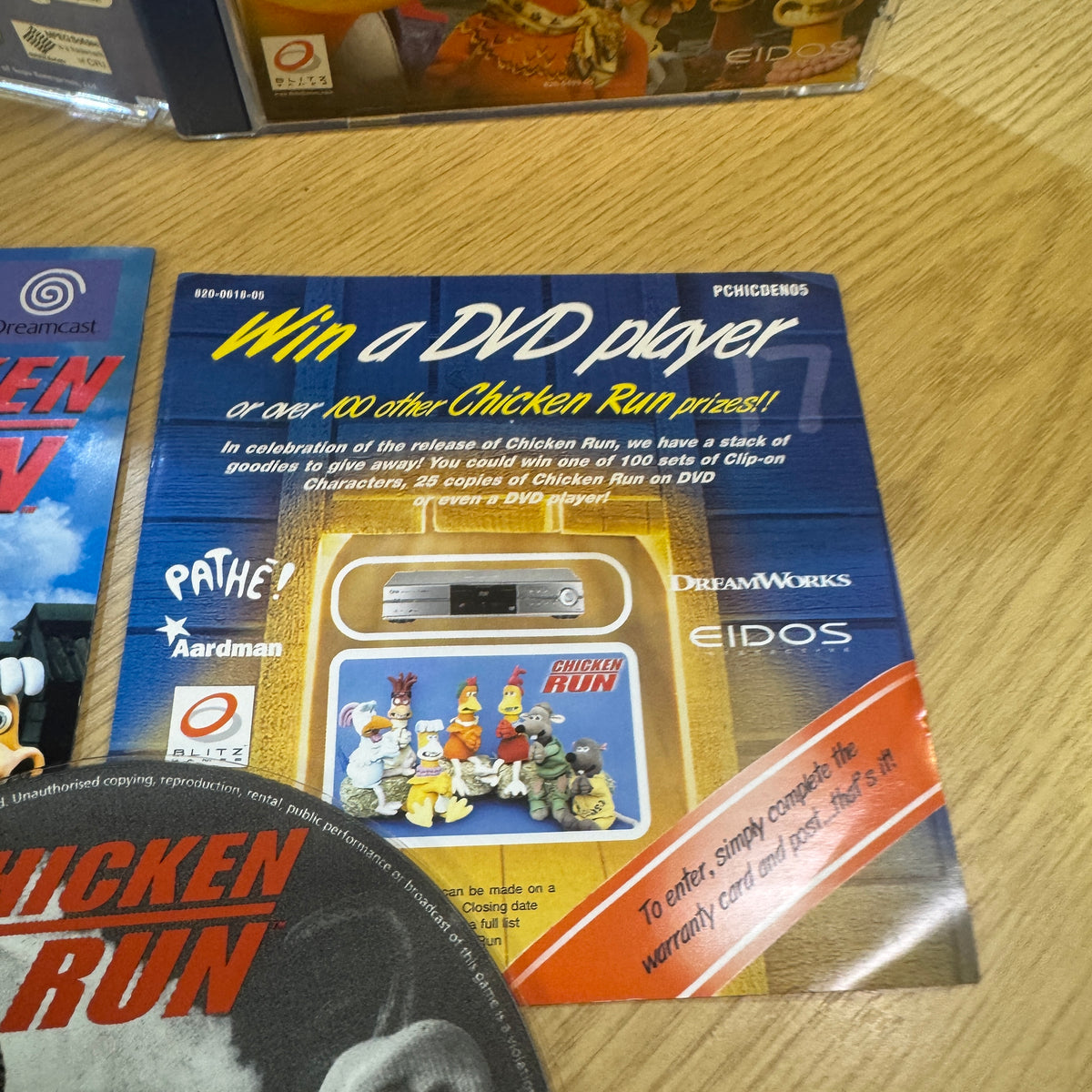 Chicken Run Sega dreamcast game cib