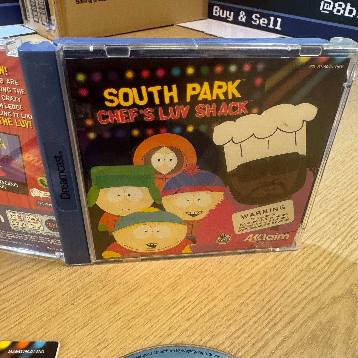 South Park: Chef’s Luv Shack Sega dreamcast game cib