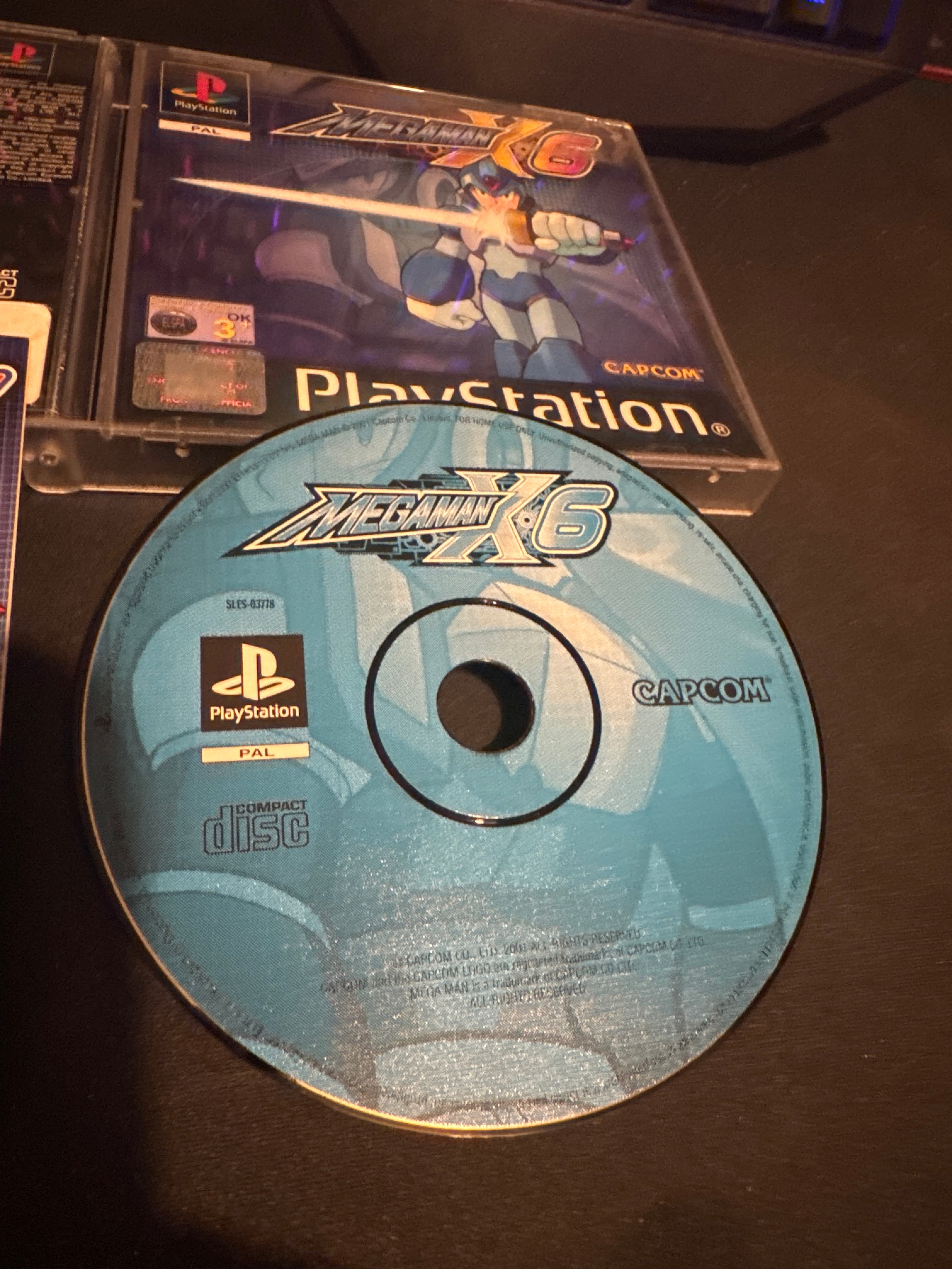 Mega Man X6 Sony PS1 game