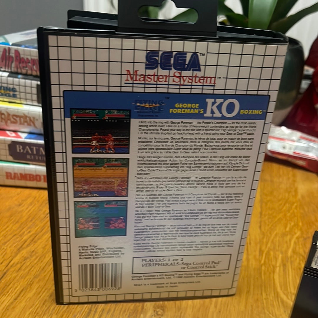 KO Boxing (George Foreman's) Sega master system game