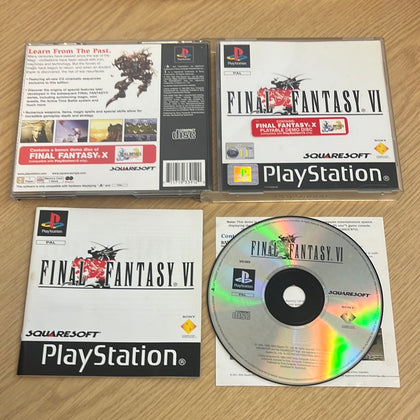Final Fantasy VI Sony PS1 game + demo