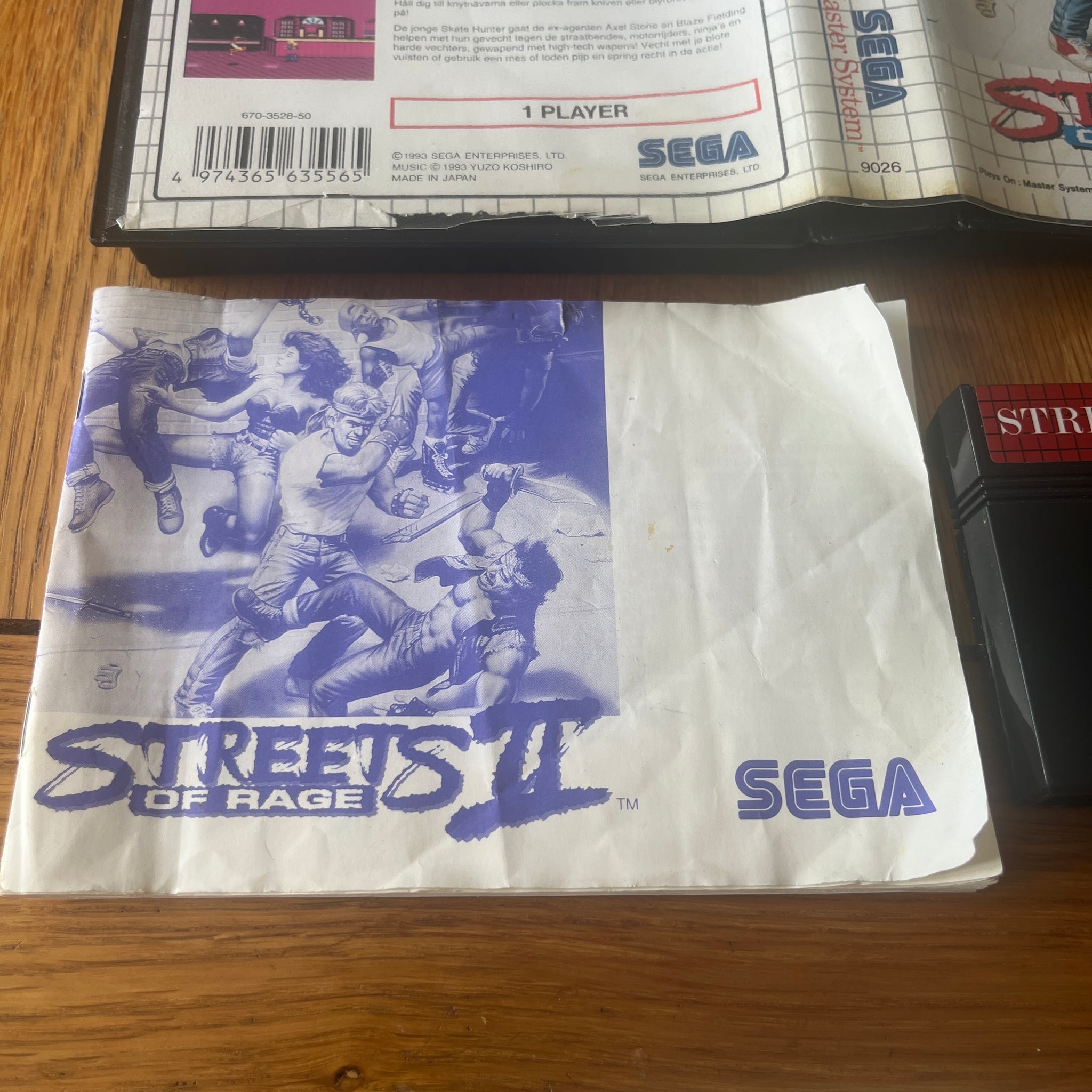 Streets of Rage II Sega Master System game