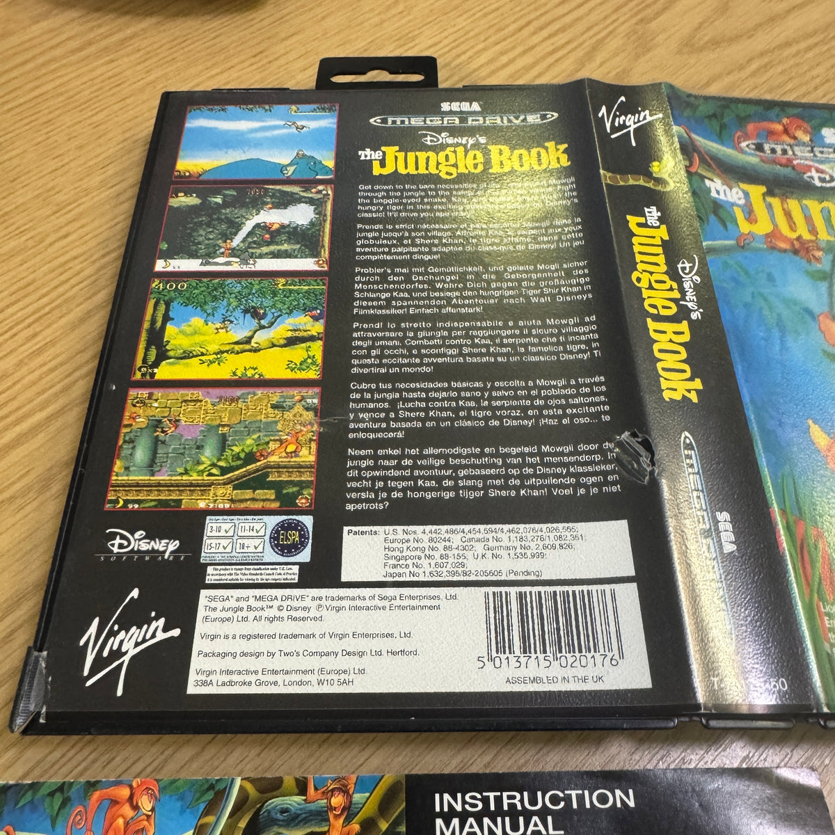 The Jungle Book (Disney's) Sega Mega Drive game
