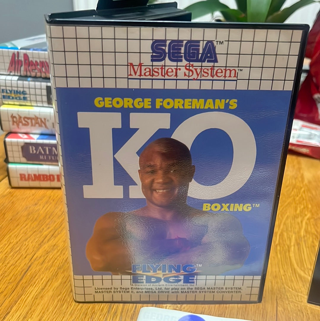 KO Boxing (George Foreman's) Sega master system game