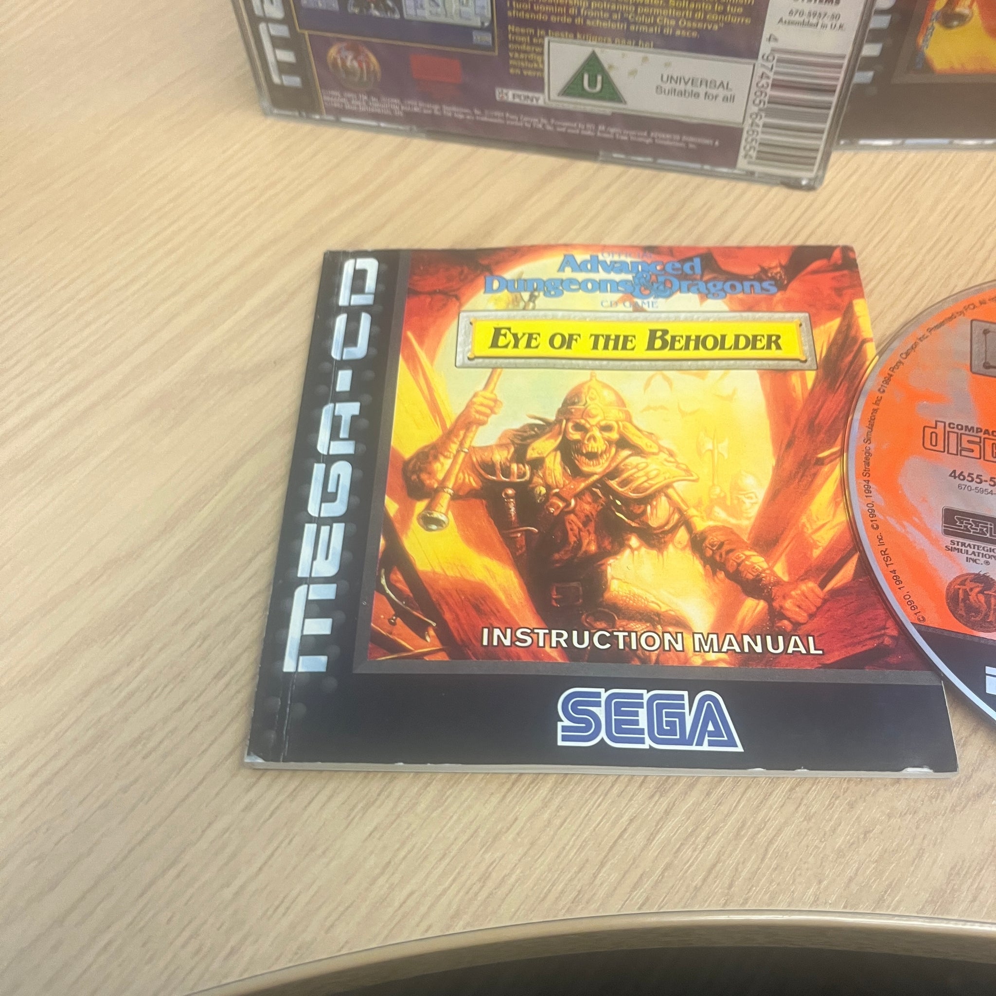 Advanced Dungeons & Dragons - Eye of the Beholder Sega mega cd game