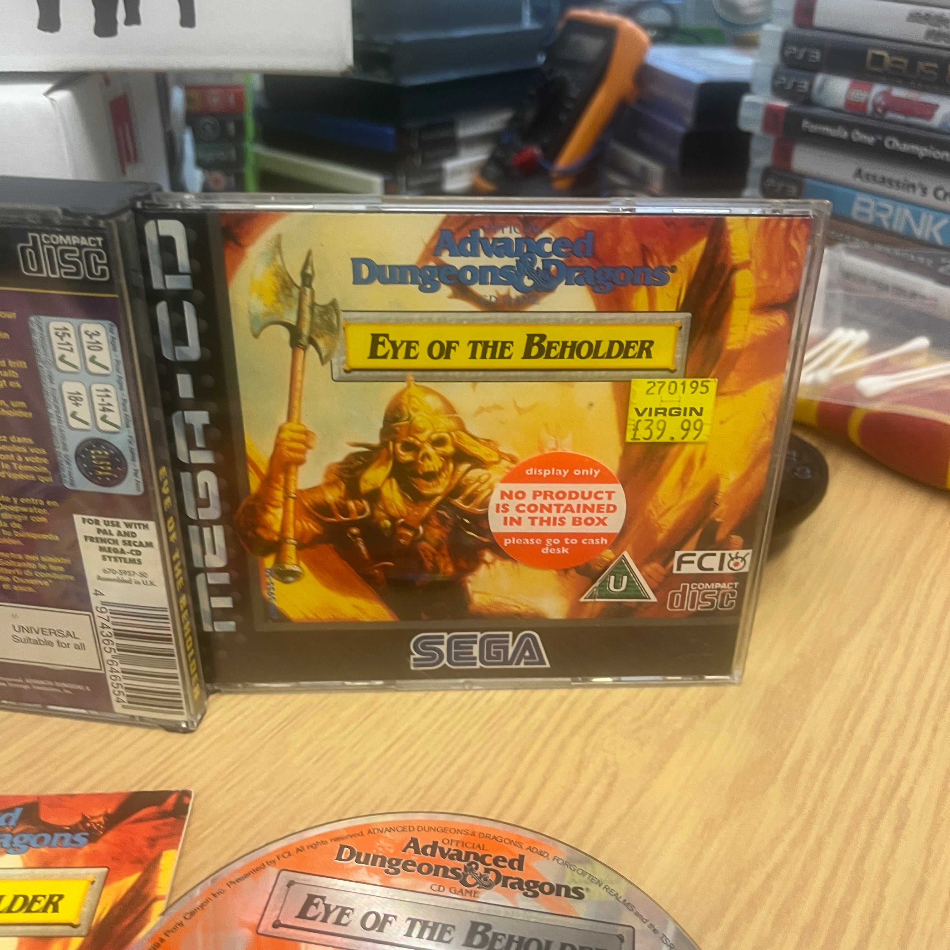 Advanced Dungeons & Dragons - Eye of the Beholder Sega mega cd game