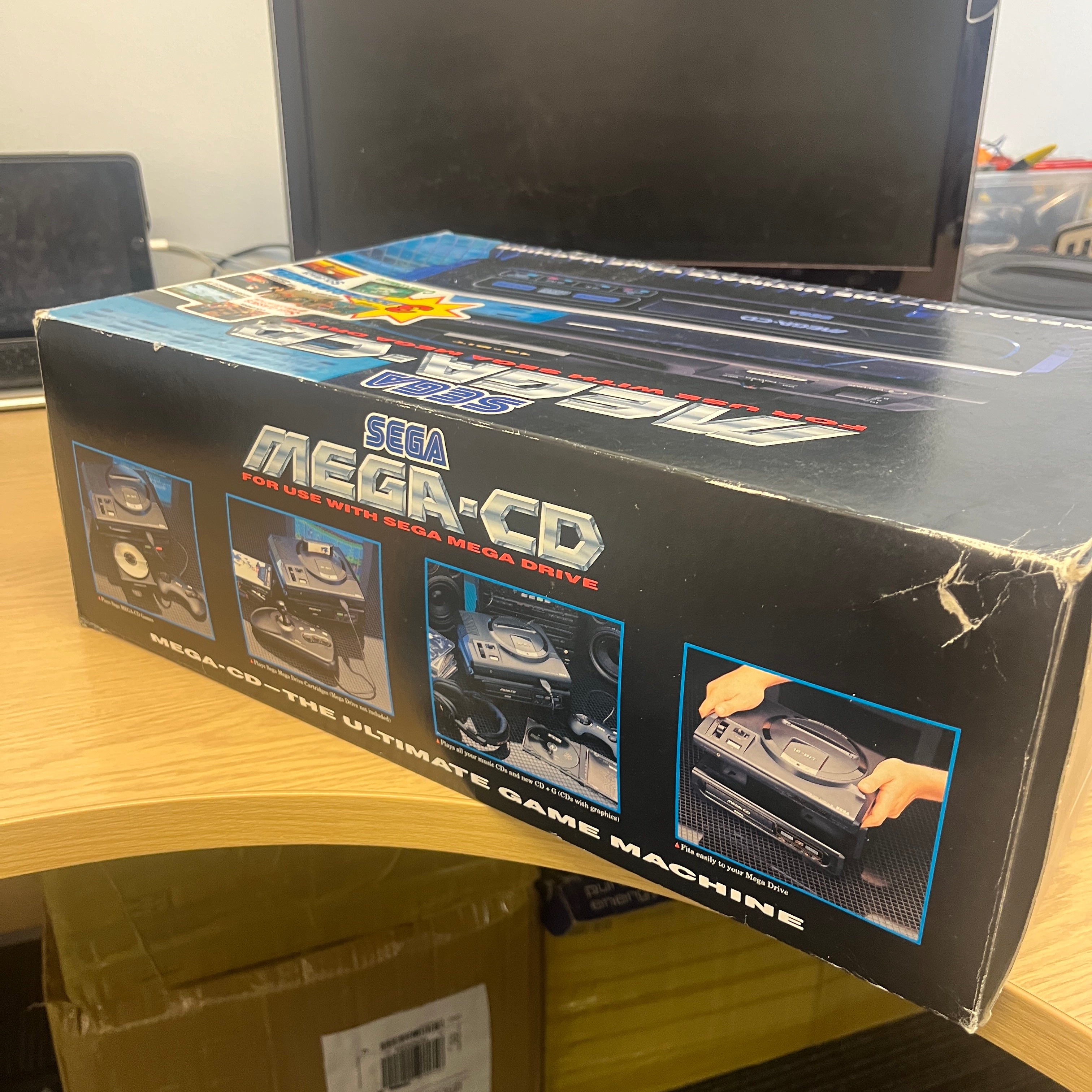 Sega Mega CD Model 1 plus Mega Drive console boxed