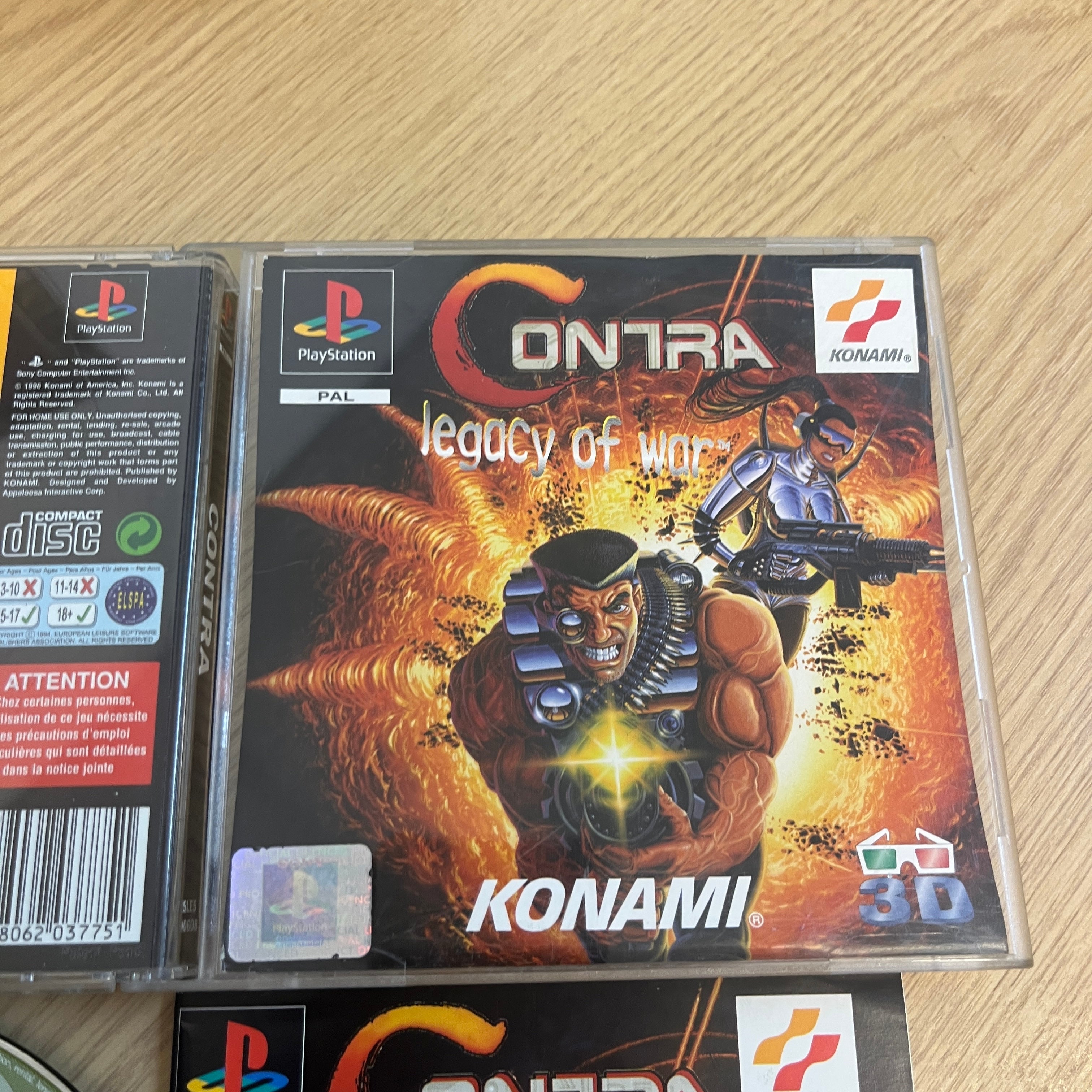 Contra Legacy of War Sony PS1 game