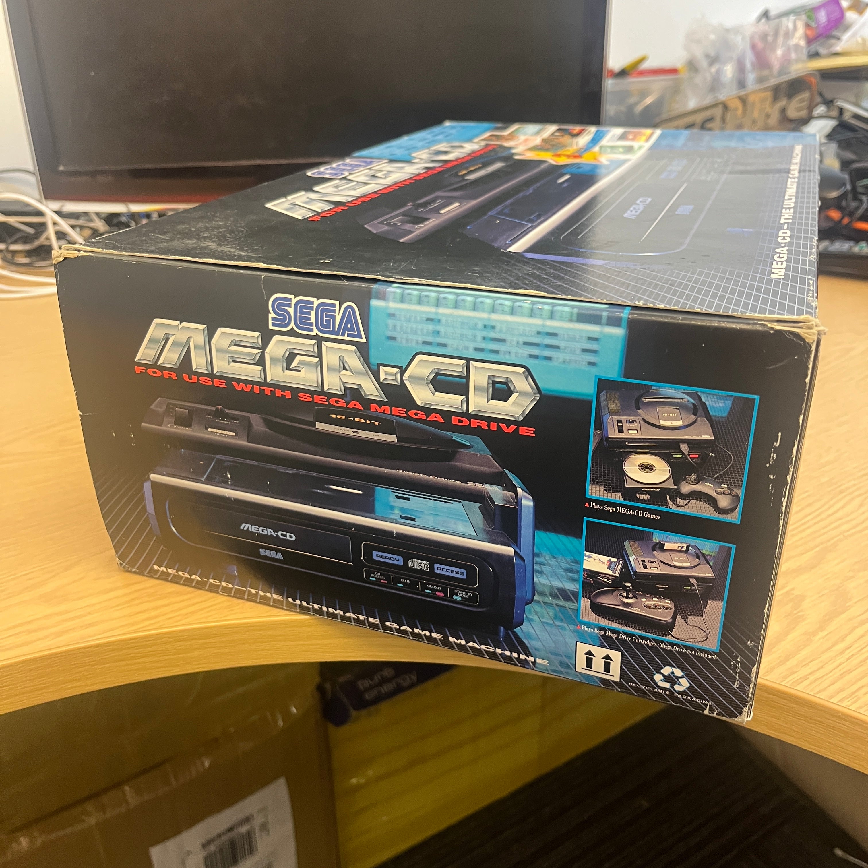 Sega Mega CD Model 1 plus Mega Drive console boxed