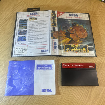 Master of Darkness Sega master system game