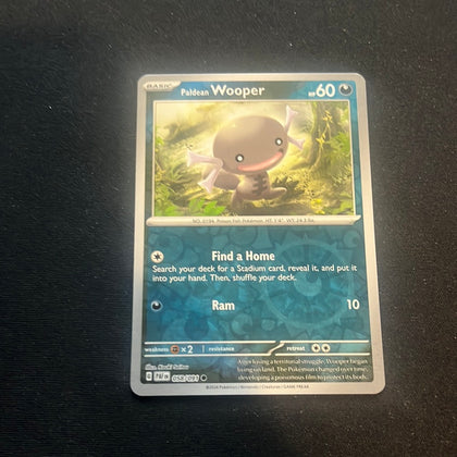 Paldean Fates: Paldean Wooper [Reverse Holo] #58