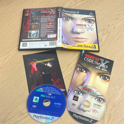 Resident-Evil-Code:-Veronica-X-Sony ps2 game plus devil may cry demo