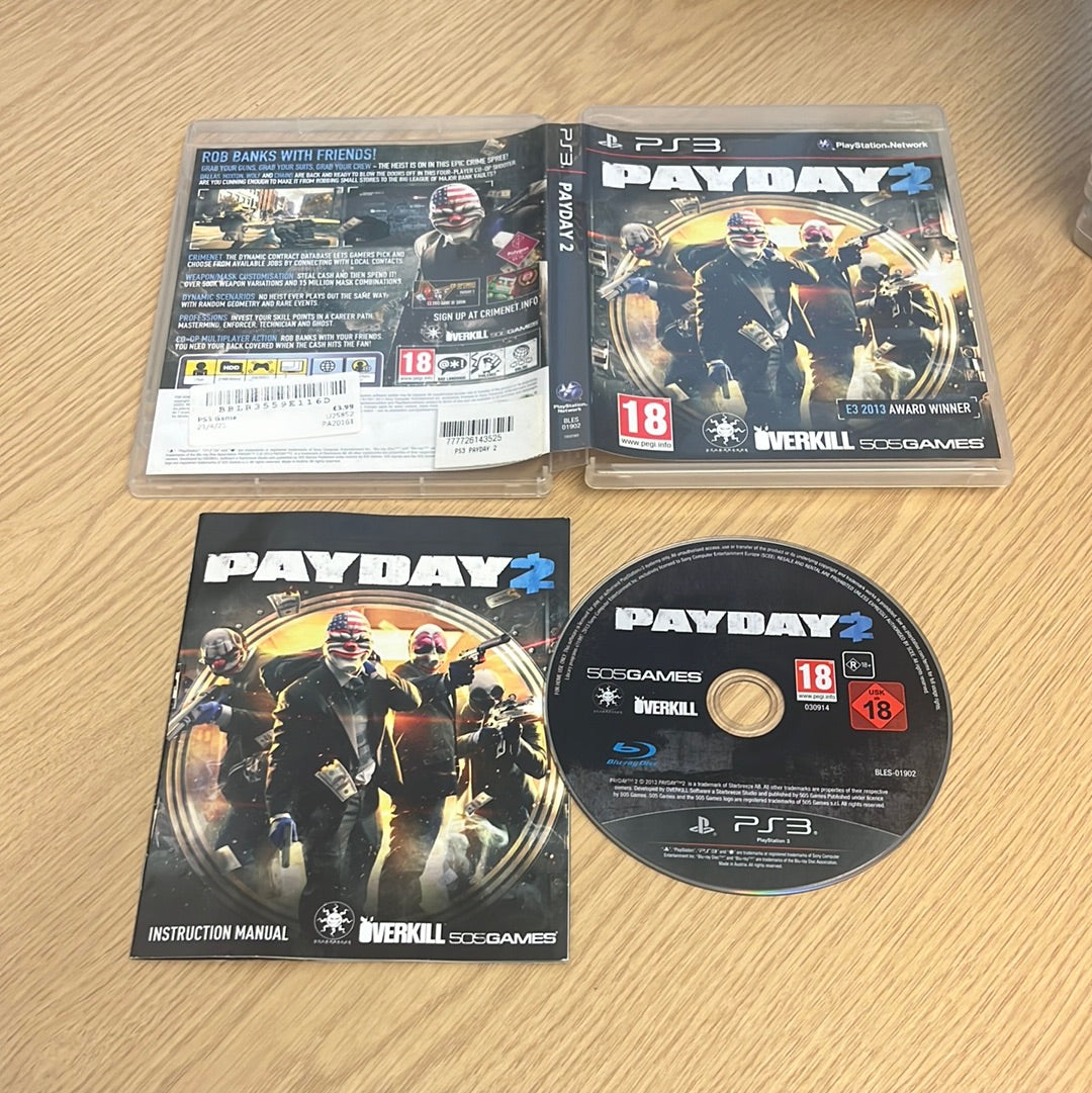 Payday 2 PS3 Game Retro Game Store Uk 8BitBeyond payday-2-ps3-game-retro-game-store-uk-8bitbeyond