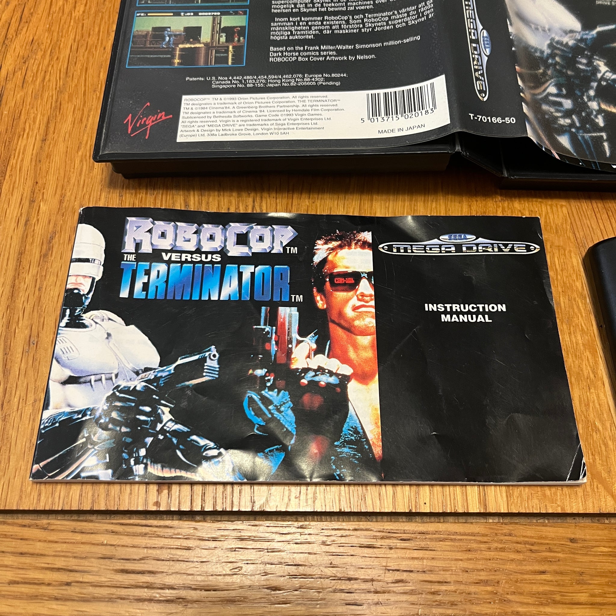 Vintage 1993 90s Sega Master System RoboCop Versus The Terminator Action Jeu de cartouches Pal 1 joueur rétro - France Vintage 1993 90s Sega Master System RoboCop Versus The Terminator Action Jeu de cartouches Pal 1 joueur rétro - France