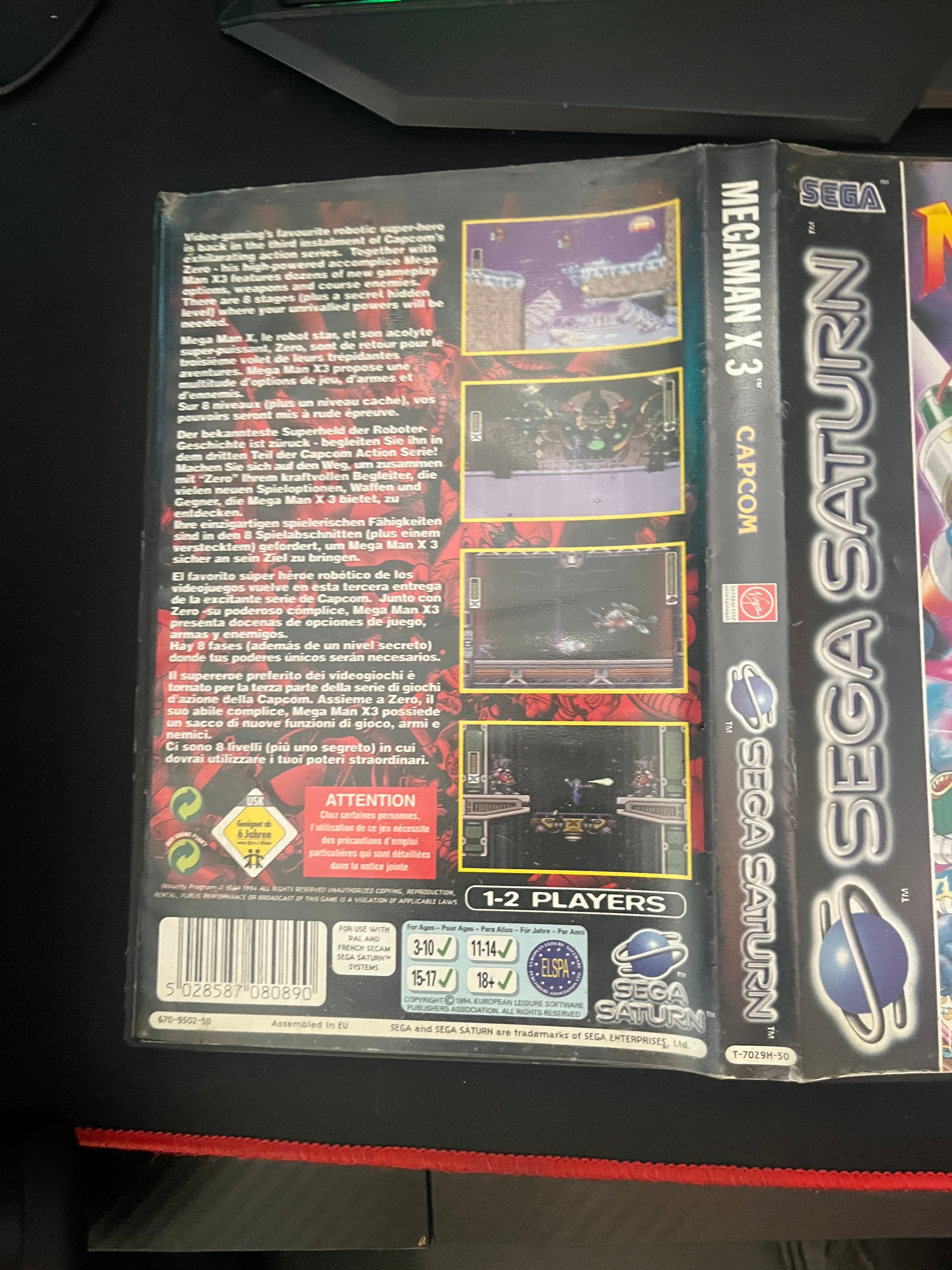 Mega Man X3 Sega saturn game