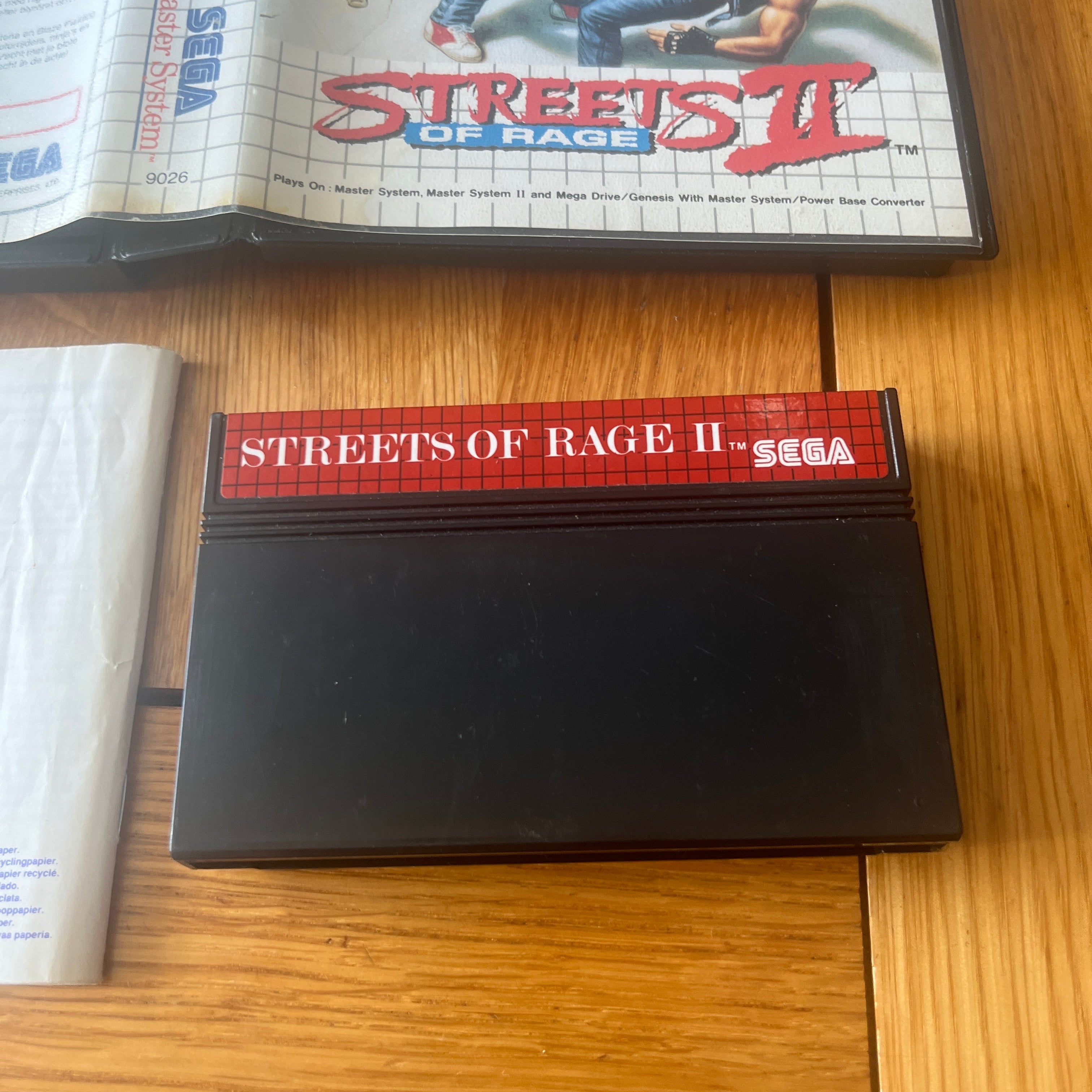Streets of Rage II Sega Master System game