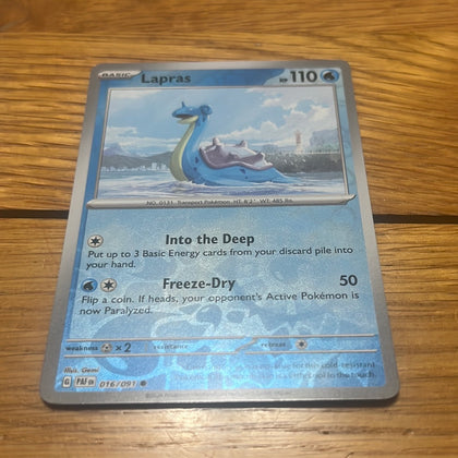 Paldean Fates: Lapras [Reverse Holo] #16