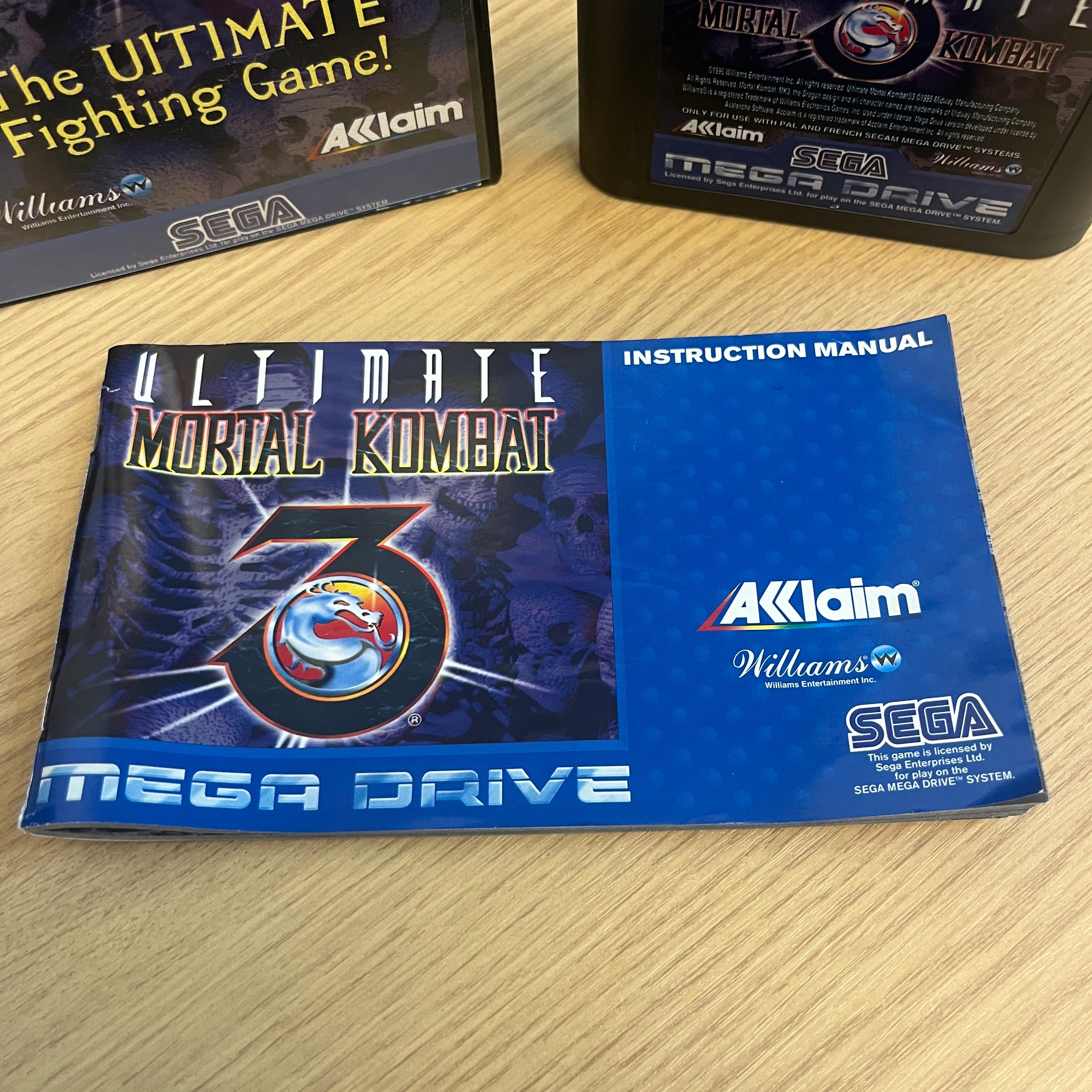 Ultimate Mortal Kombat 3 Sega Mega Drive game