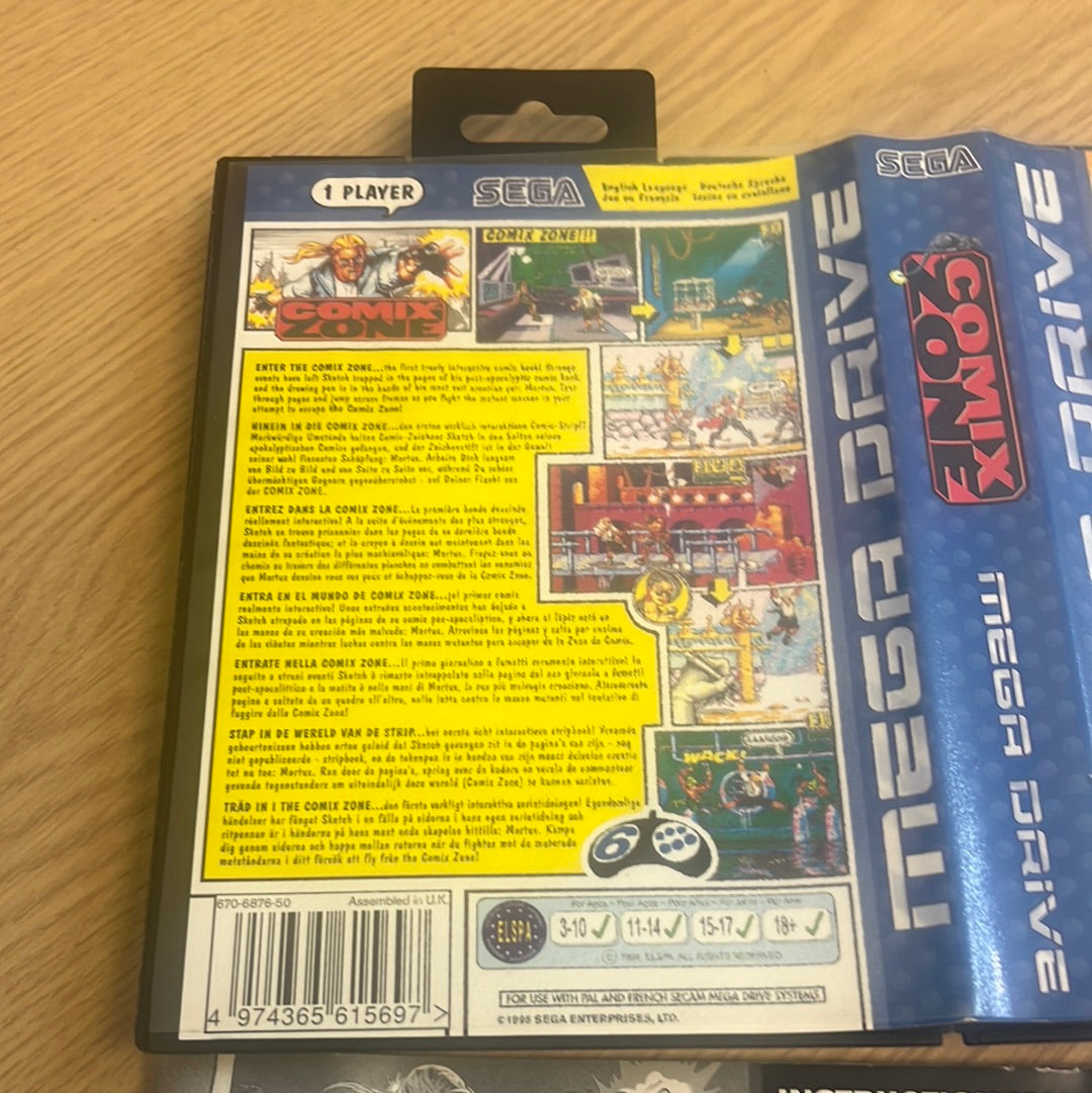 Comix Zone Sega Mega Drive game
