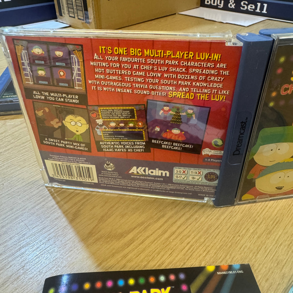 South Park: Chef’s Luv Shack Sega dreamcast game cib