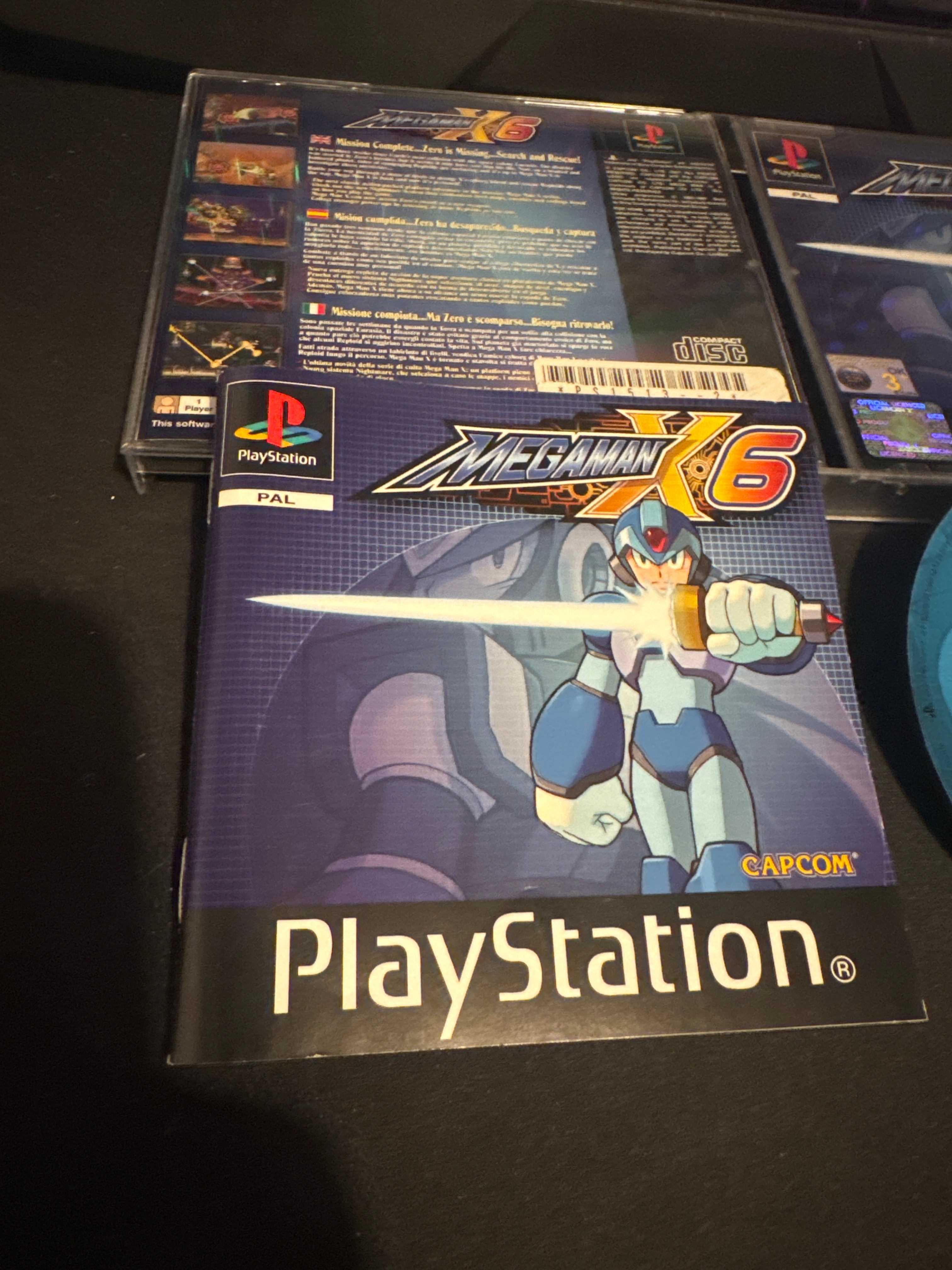 Mega Man X6 Sony PS1 game