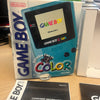 Teal game boy color boxed