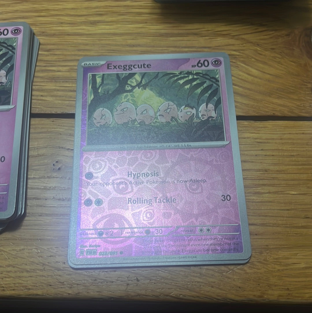 Paldean Fates: Exeggcute [Reverse Holo] #23