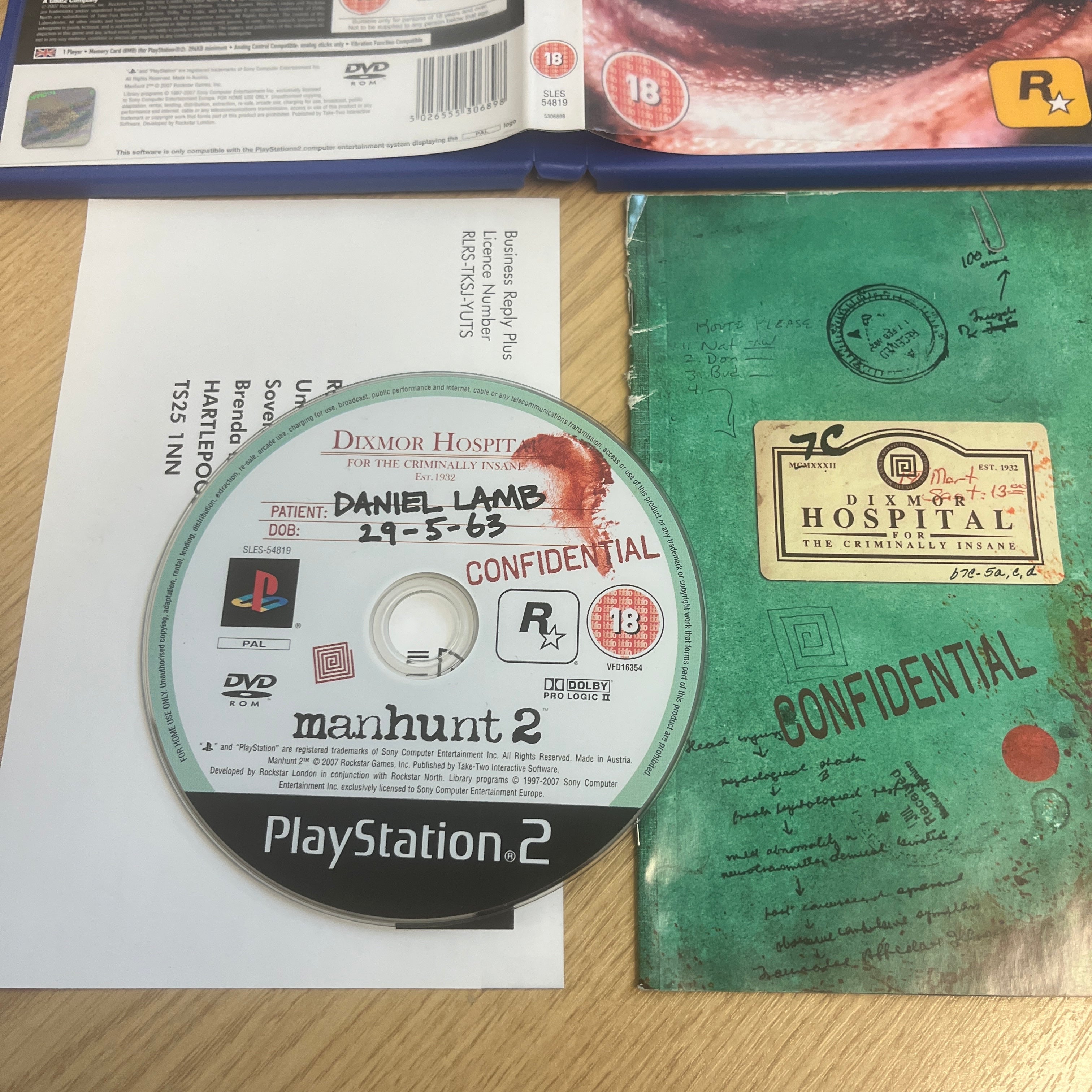 Manhunt 2 PS2 game