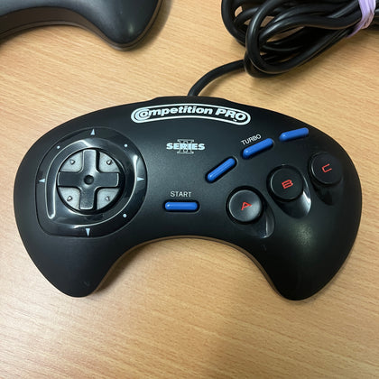 Competition pro 3 button controller for Sega mega drive