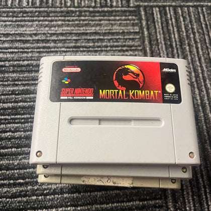 Mortal Kombat Snes game cart only
