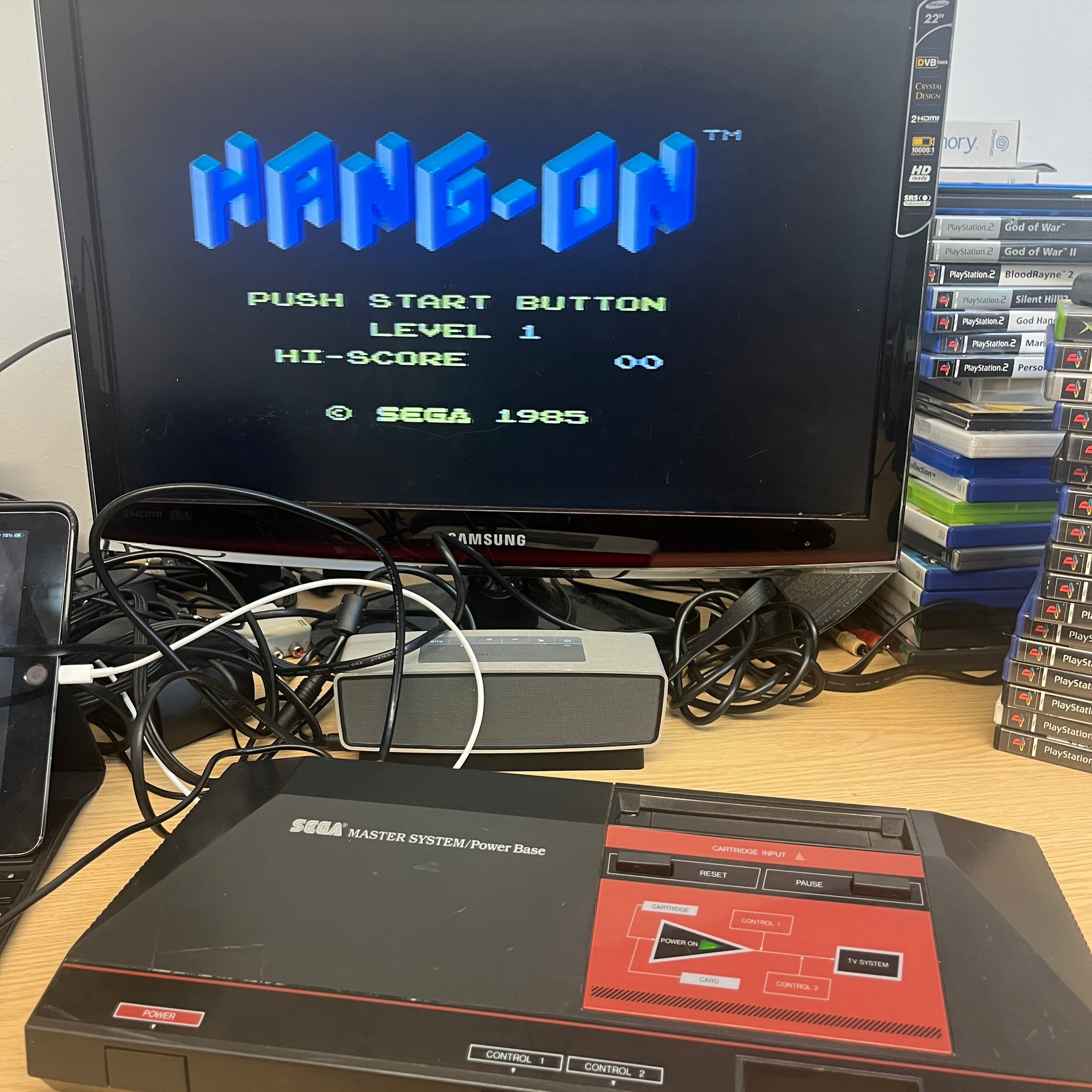 Sega Master System Console model 1 - Hang On built in