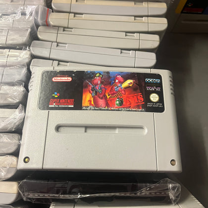 Worms Snes game cart only
