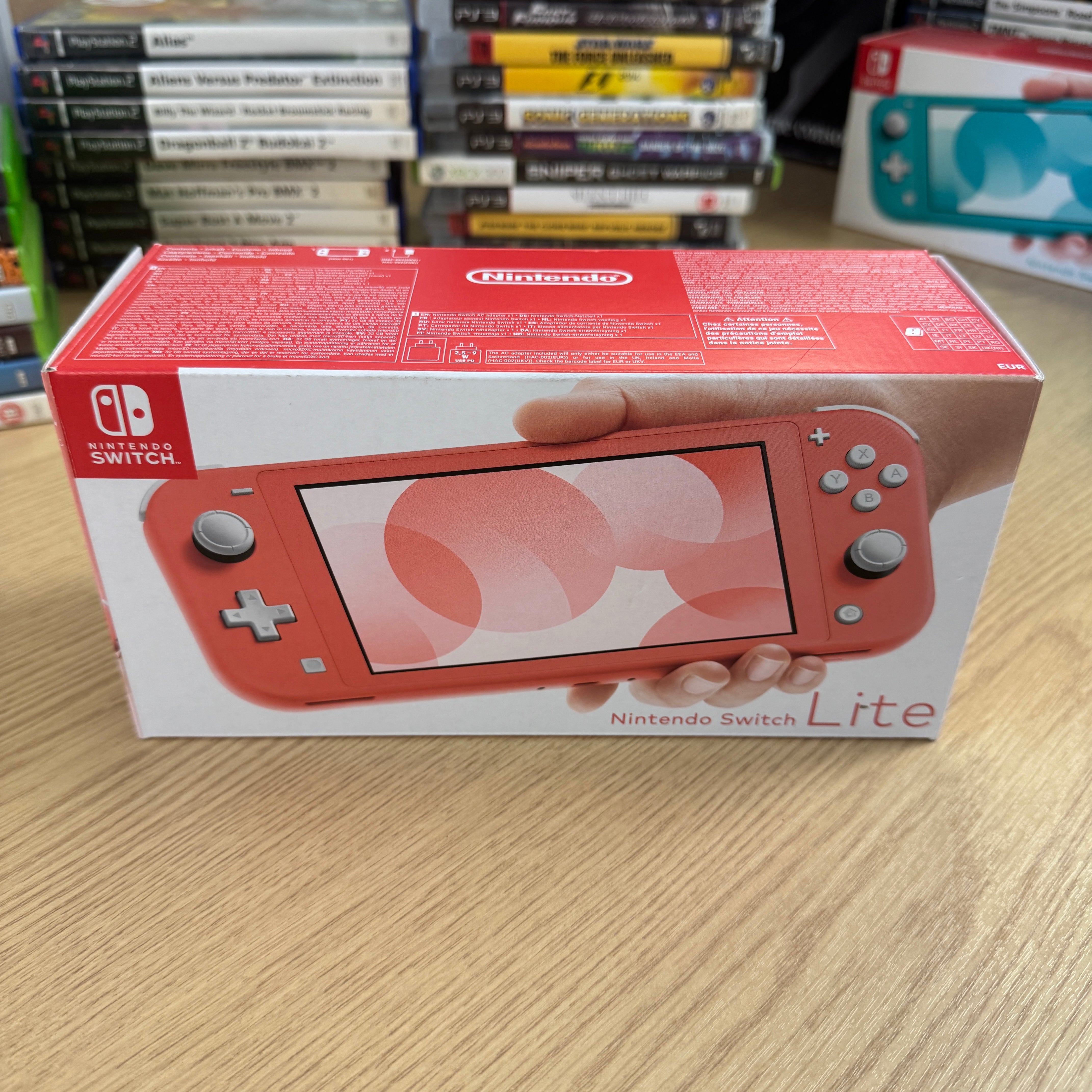 Nintendo switch lite console pink boxed