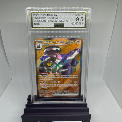 Pokemon - Revavroom ex - 216/197 - Obsidian Flames - Holo - Secret Rare | AGS 9.5 graded
