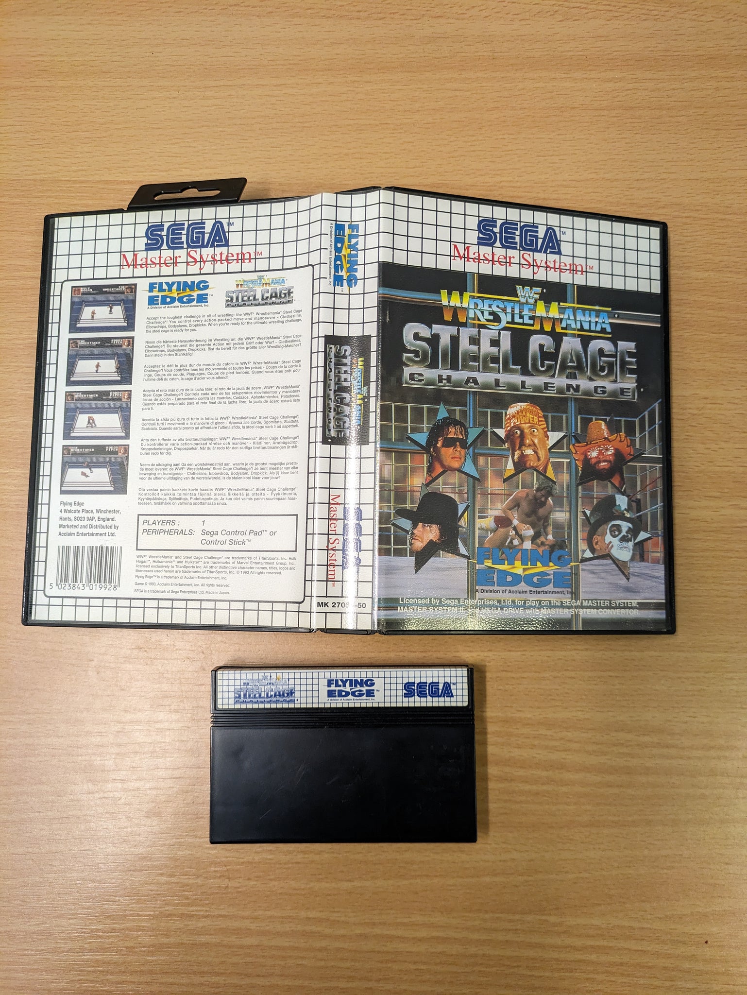 WWF Wrestlemania Steel Cage Challenge Sega Master System game